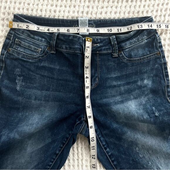 Maurices Women's Boulder Wash Distressed Skinny Mid-rise Jeans Size M - Picture 13 of 13